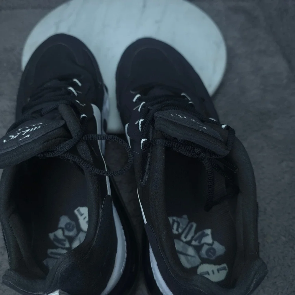 Nike Air Max 270 React Sneakers Mens Black White CI3866-004